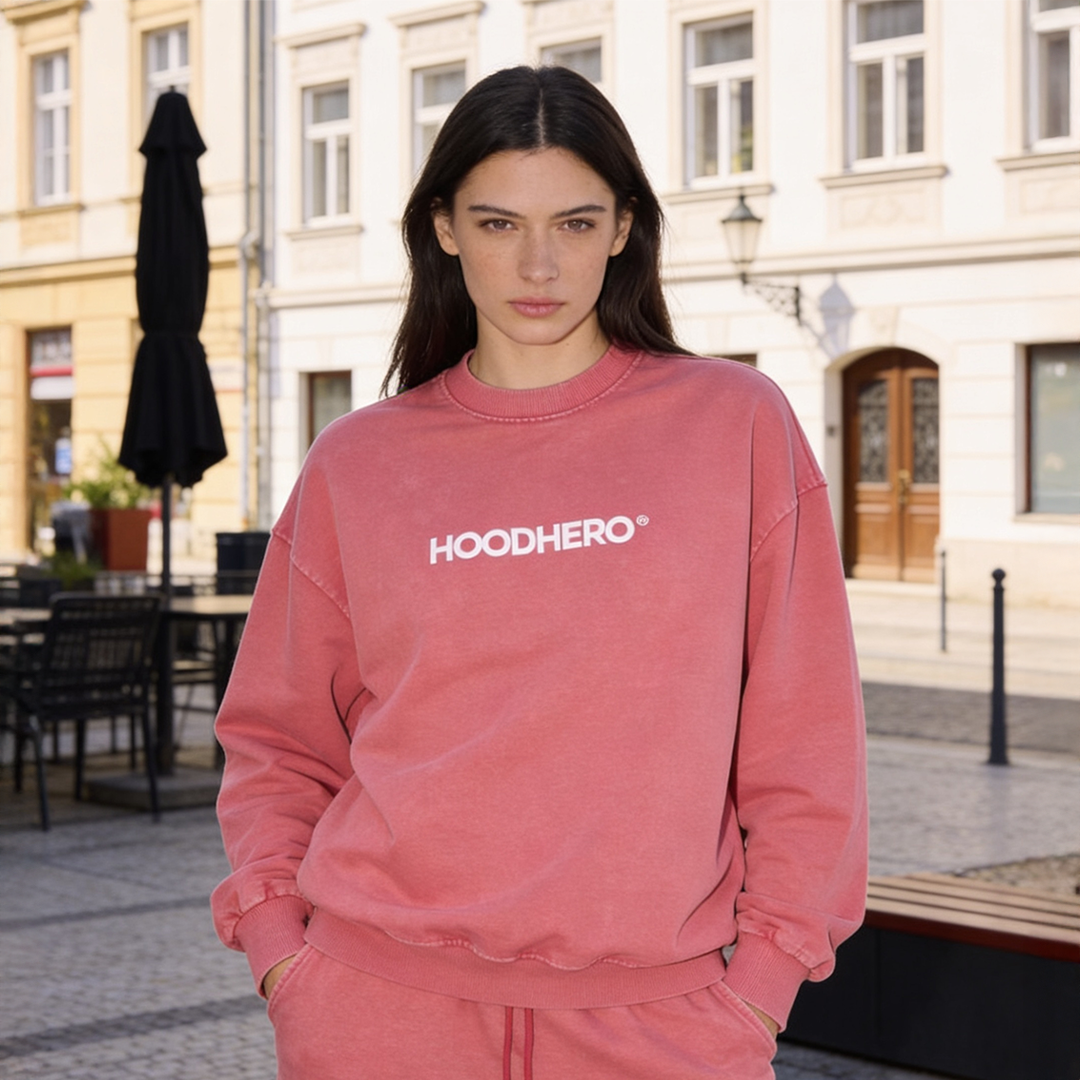 Crewneck Street Peak - Pink